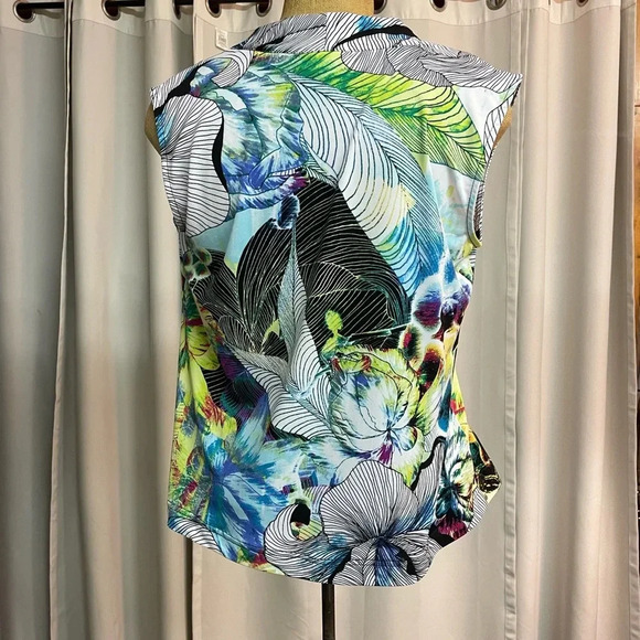 Dana Buchman sleeveless top multicolor size large - Picture 2 of 3